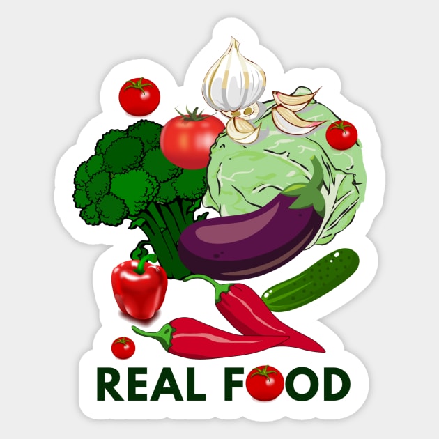 Real Food Organic Sticker by julyperson